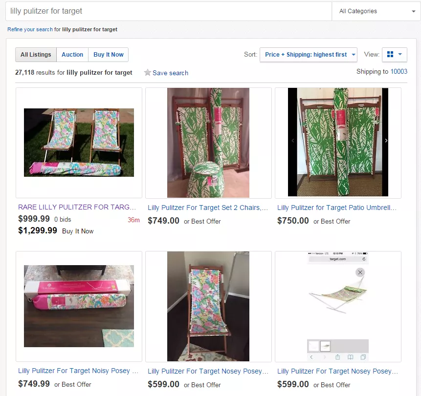 Ebay lilly shop