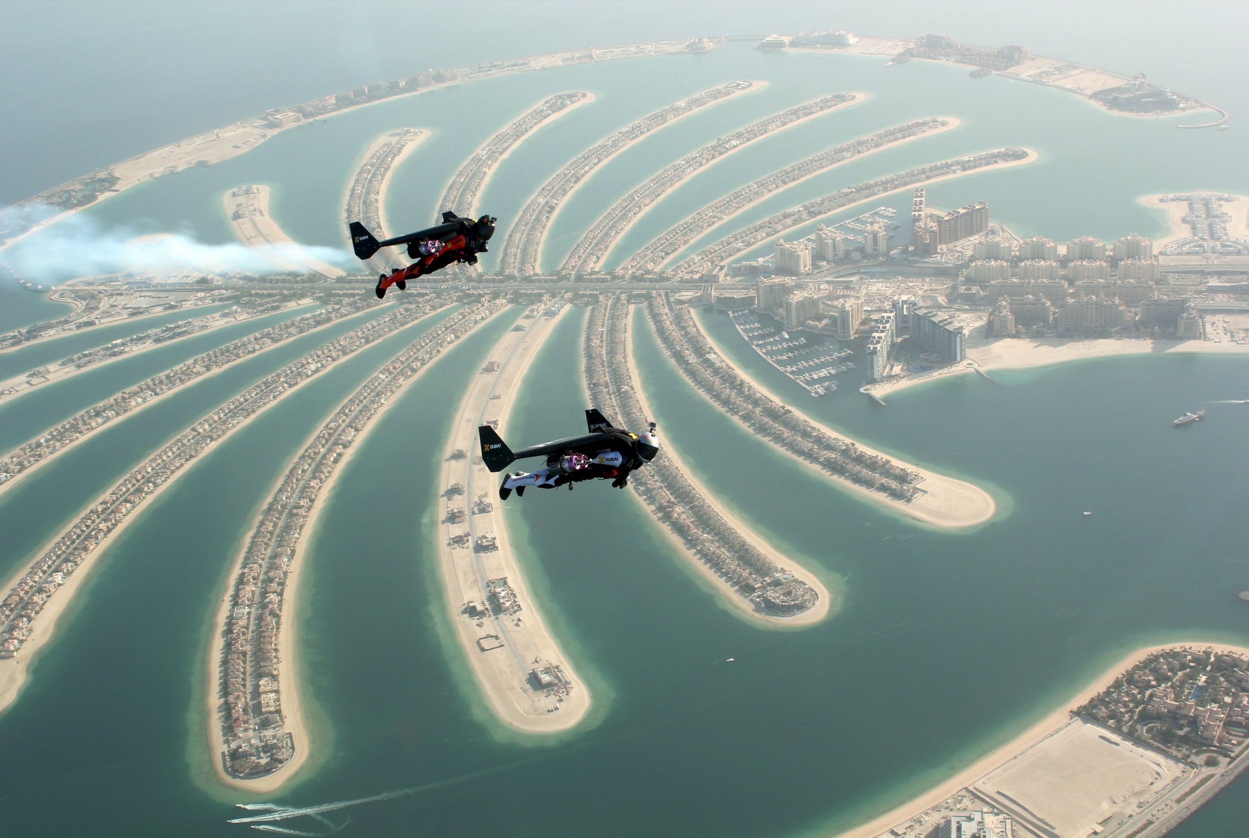 Watch two men fly over Dubai with jetpacks