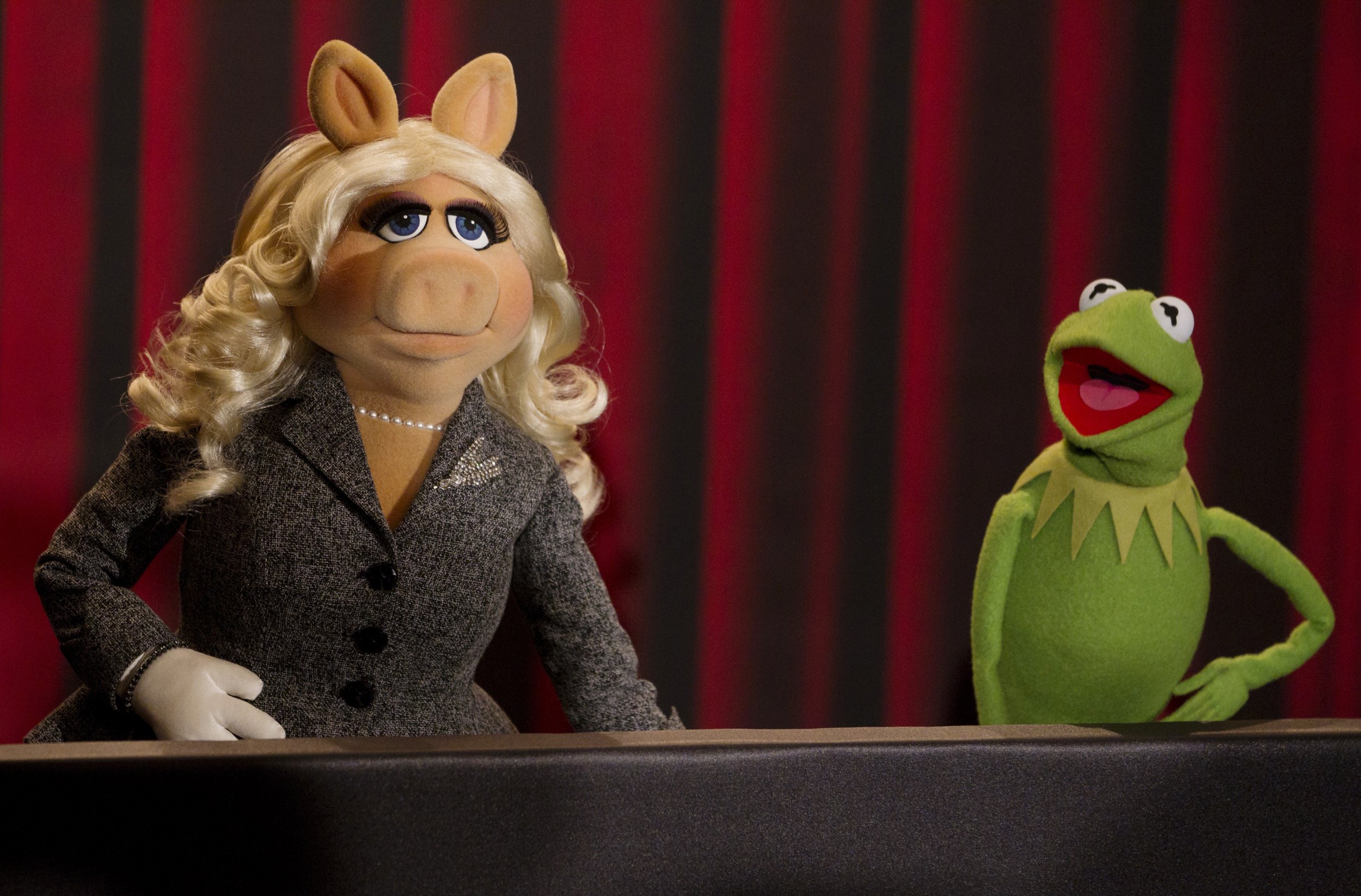 A Show of Hands: Muppets Miss Piggy, left, and Kermit the Frog will be seen...
