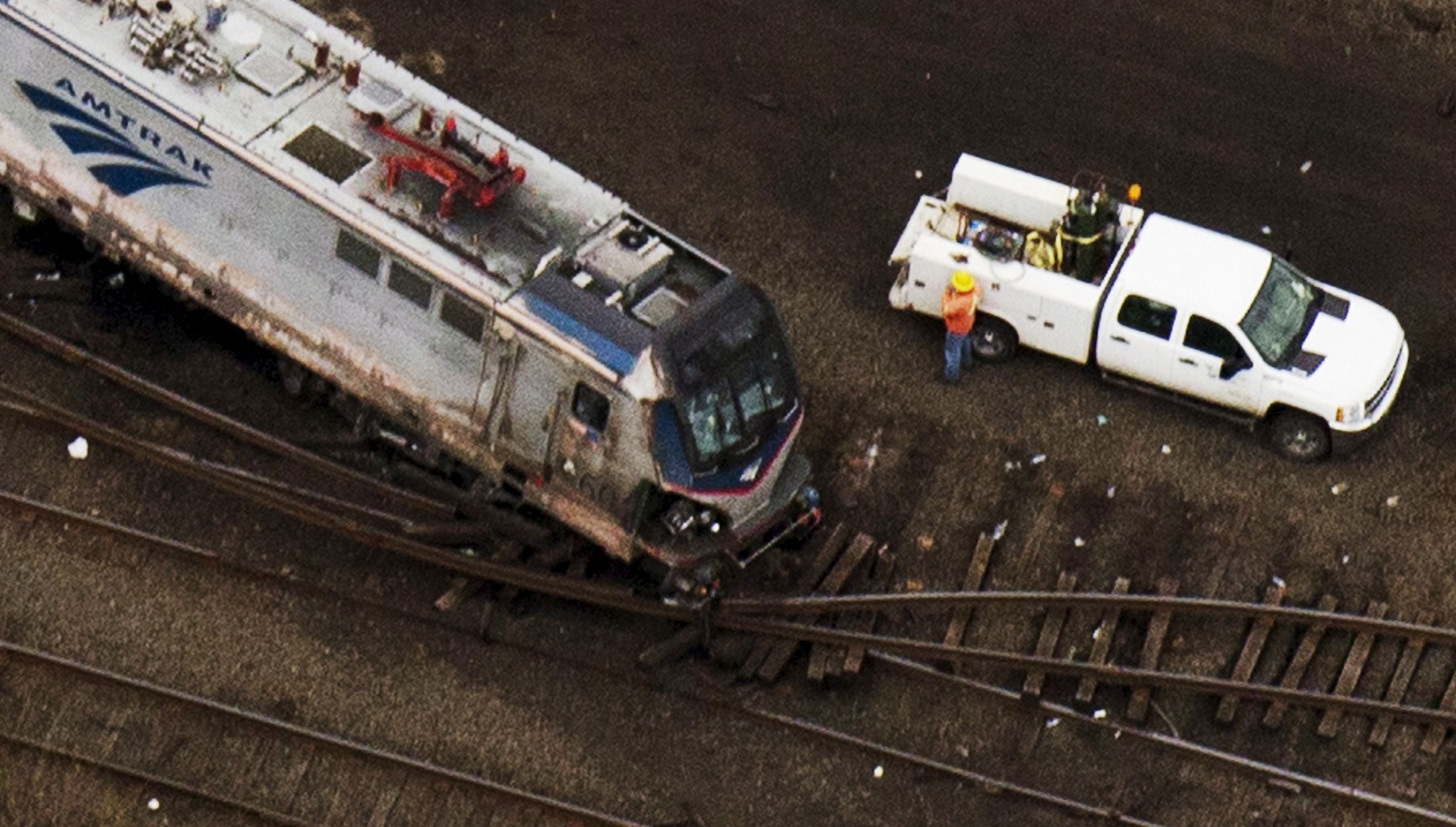 NTSB: No Record Amtrak Train Was Hit Before Philadelphia Derailment
