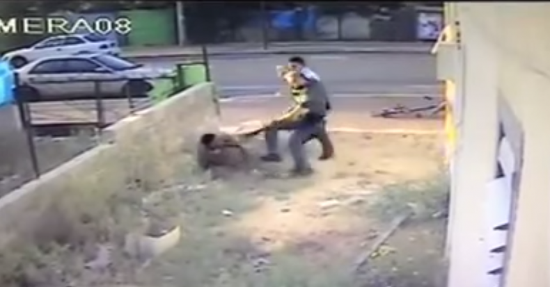 Ethiopian Jewish soldier beaten by police