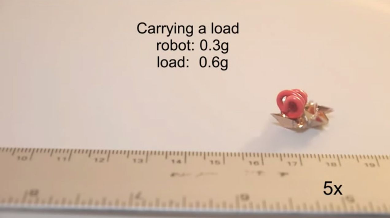 Tiny Transformer Origami Robot Assembles Itself Zips