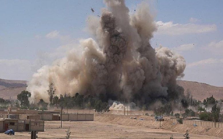 Palmyra prison blown up