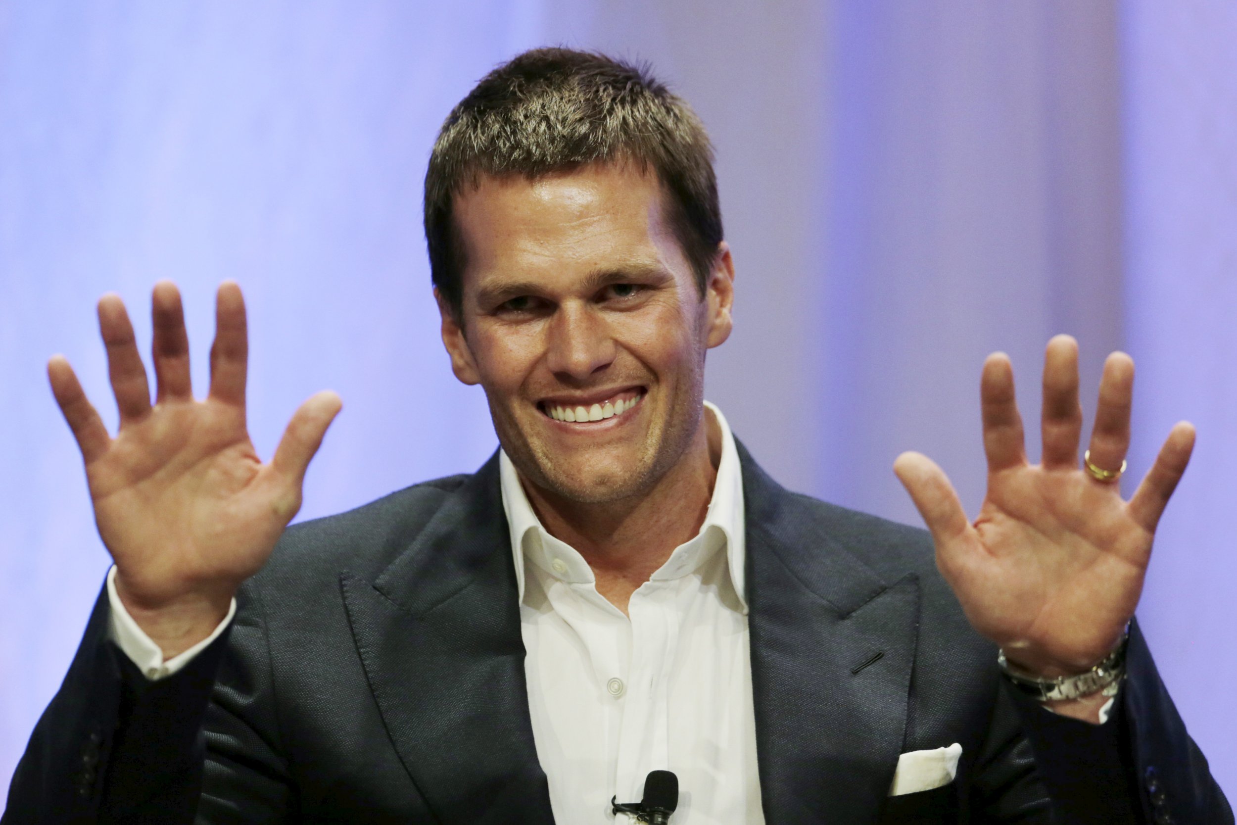 Four Super Bowl Rings on Hand, Tom Brady Fist Pumps