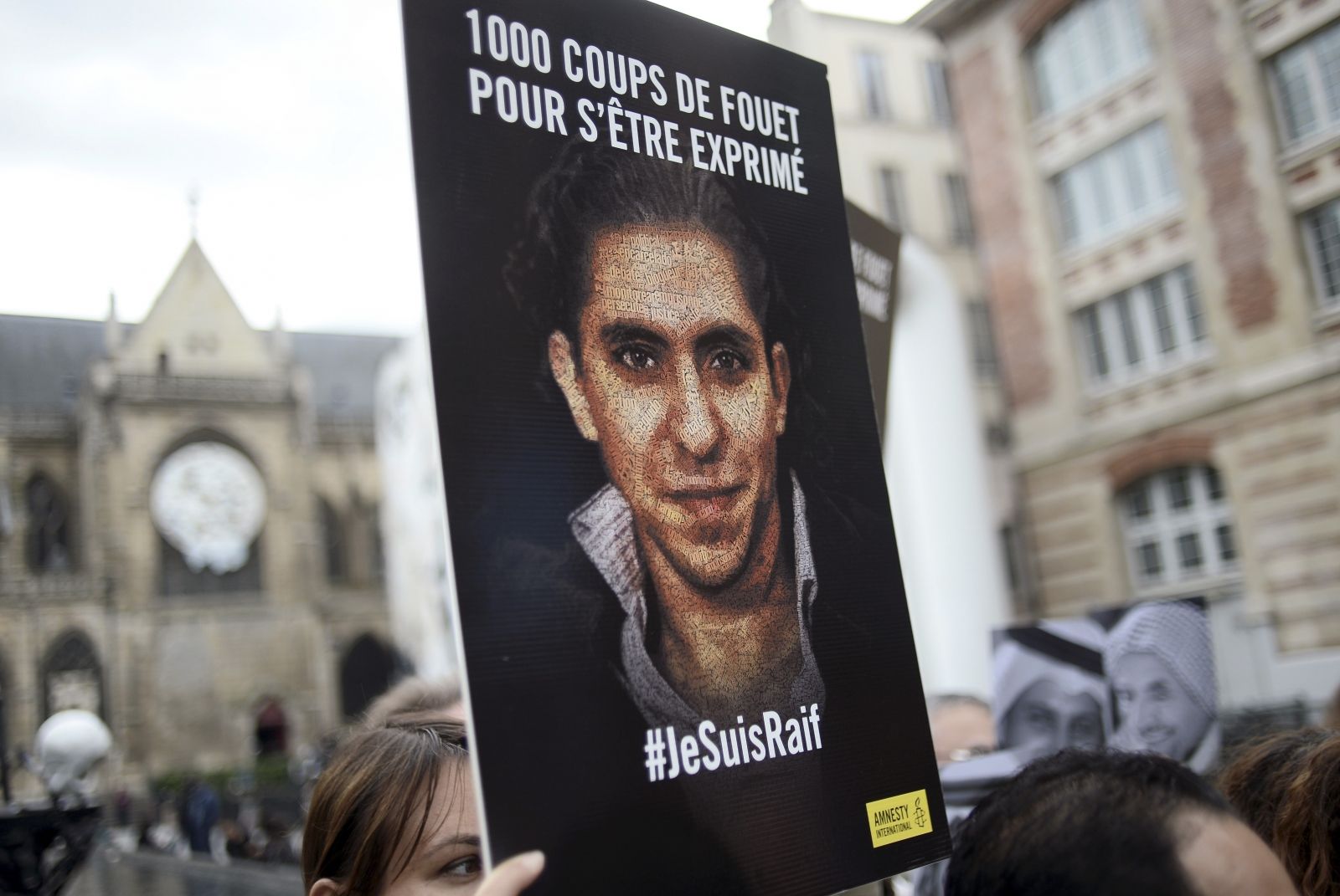Paris protest to support Raif Badawi