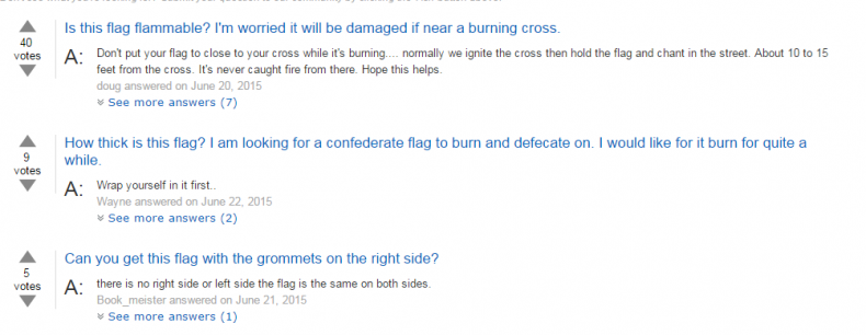 Confederate flag questions