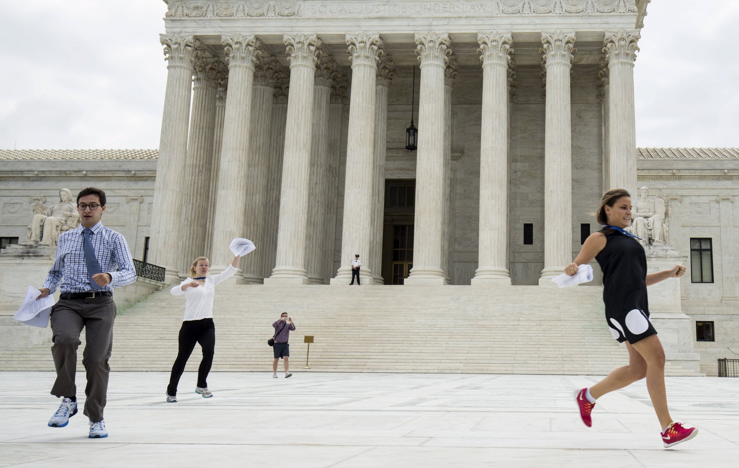 Photos The Running of the Supreme Court Interns Newsweek