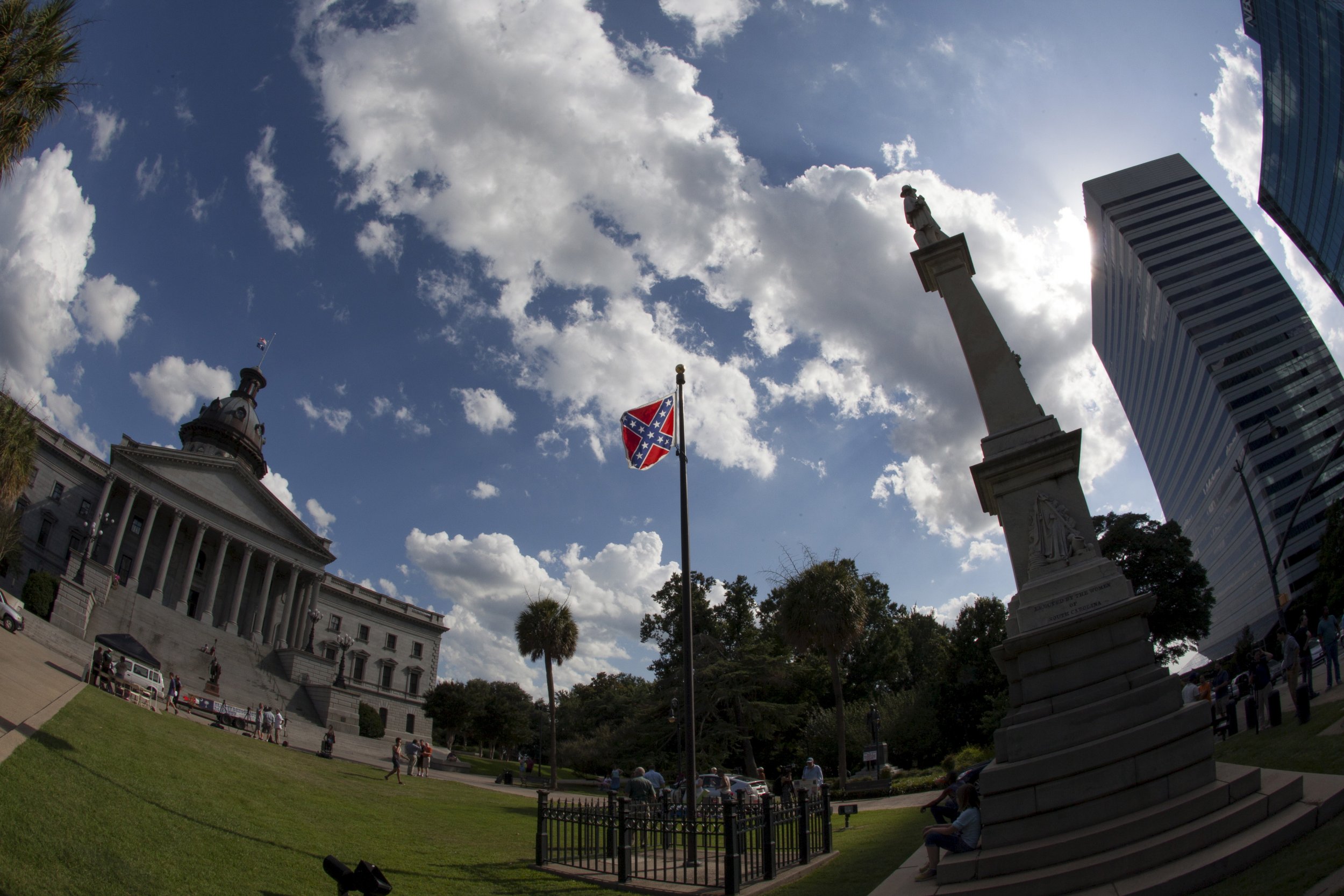 Battle flag. Confederate Flag. South Carolina Flag. Columbia Flag.