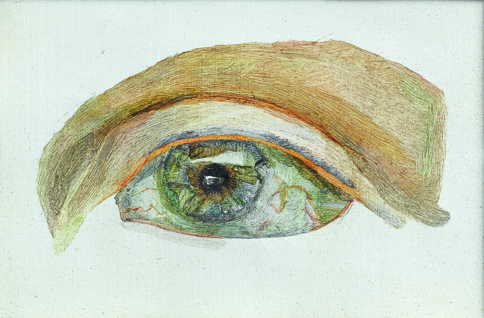 Lucian Freud Caroline Blackwood eye painting