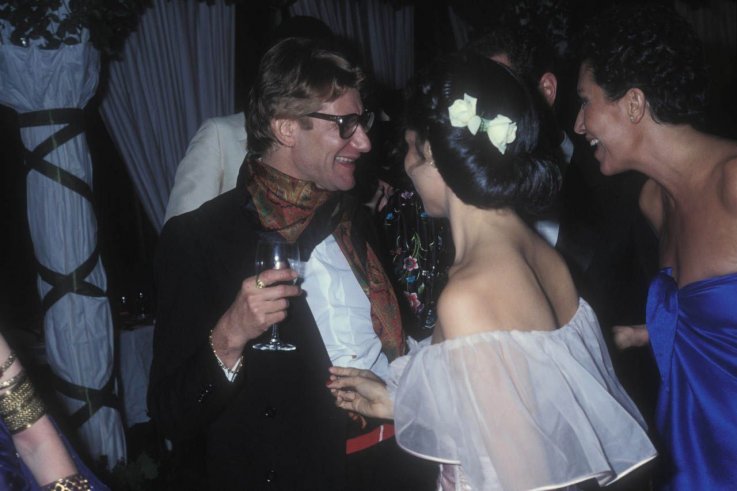YSL with Bianca Jagger YSL with Bianca Jagger
