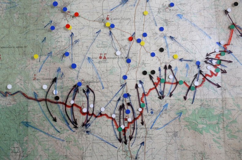 Migrant route map