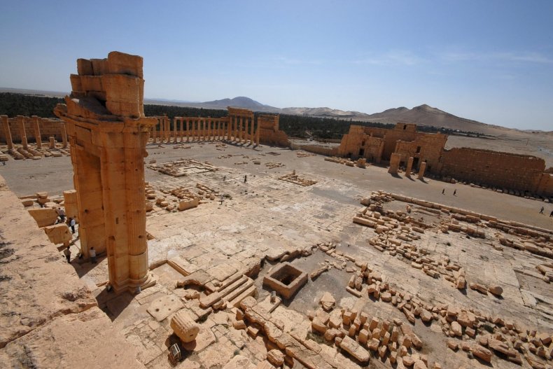 ISIS Palmyra Middle East Temple Bel
