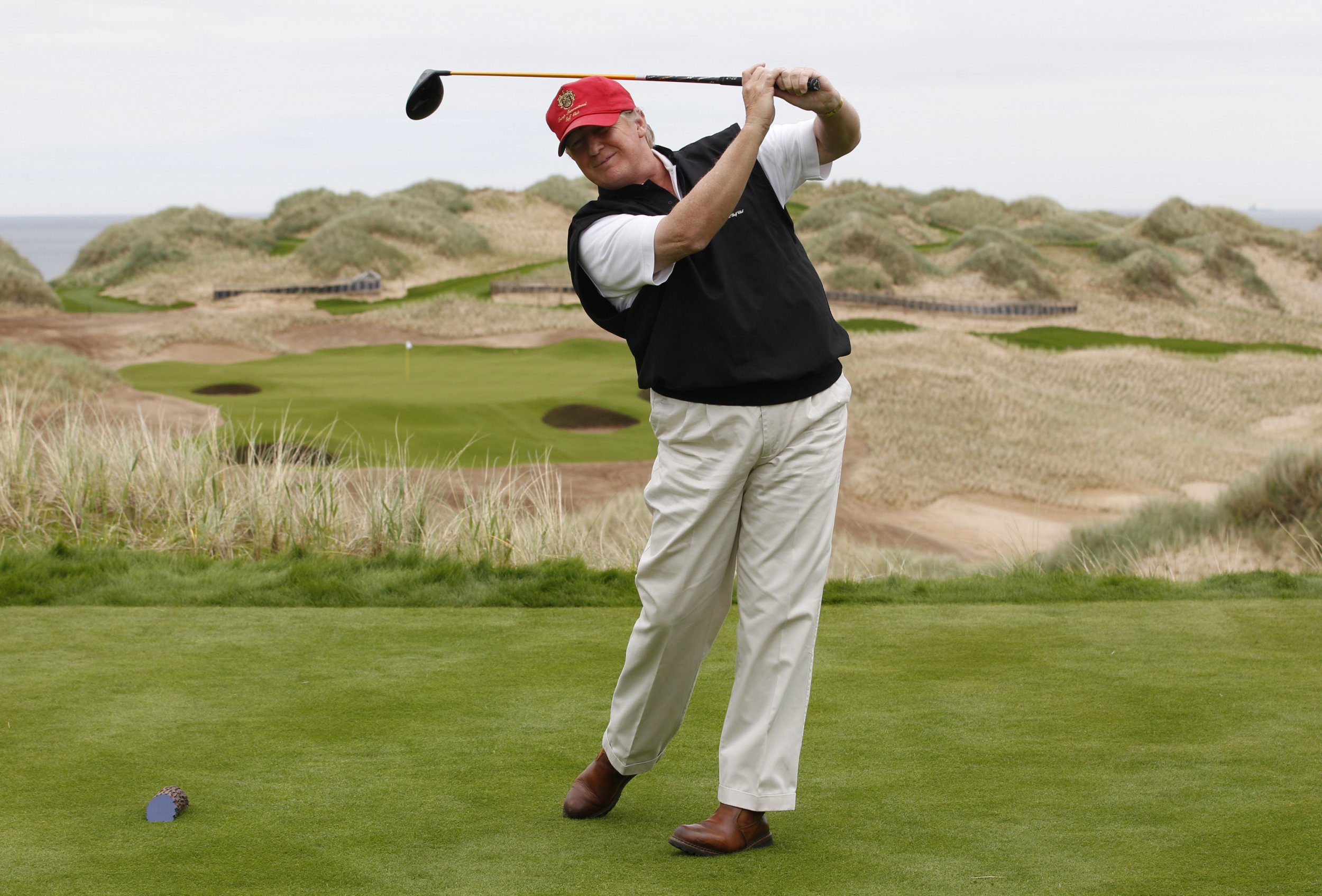 Donald Trump Shows His Drive and His Putter