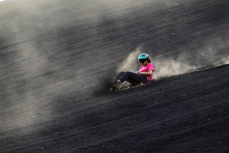 Volcano boarding Volcano boarding