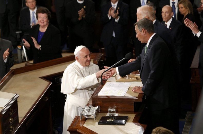 John Boehner and Pope Francis