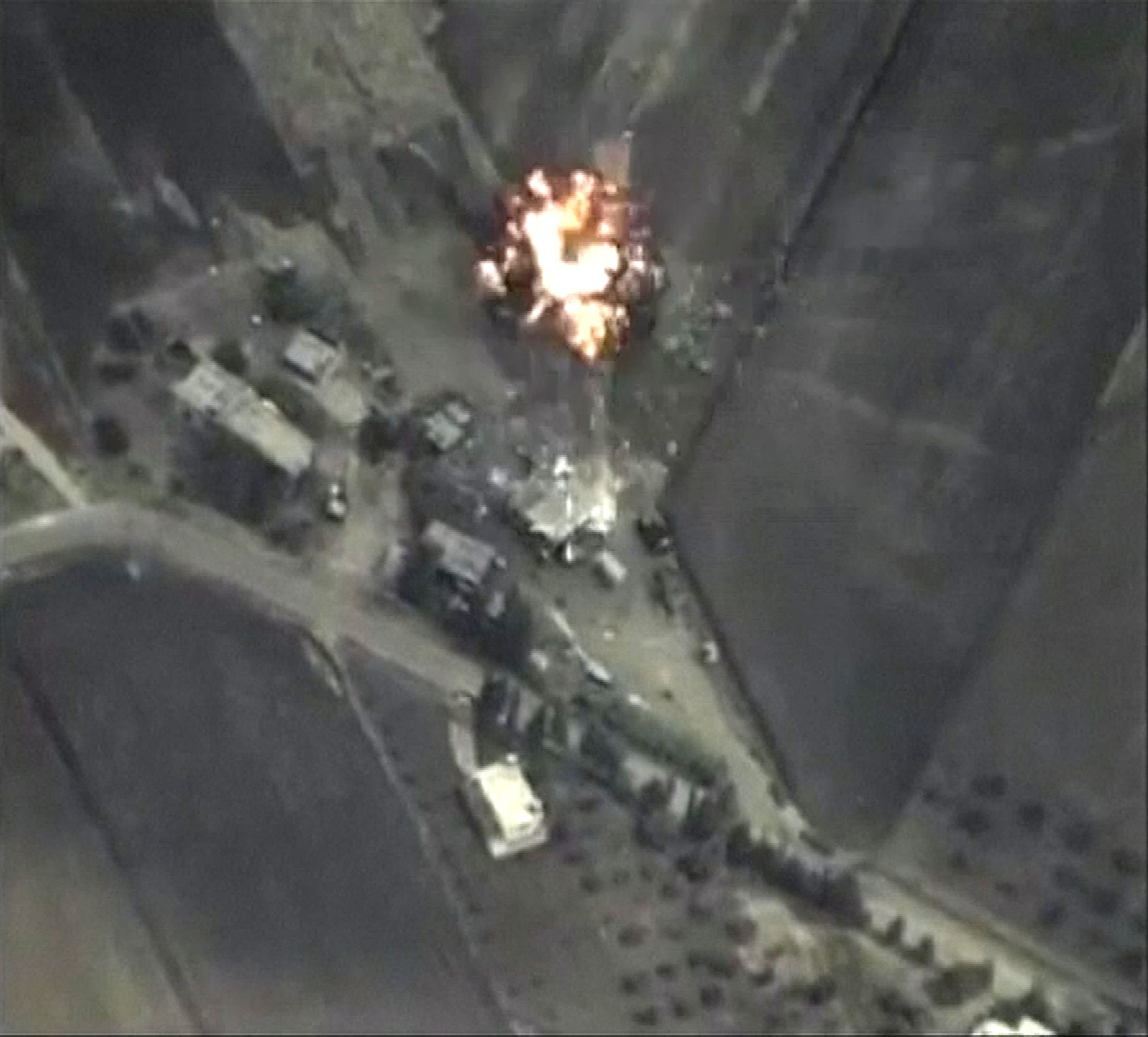 Russian Military Releases Video Of Airstrikes In Syria