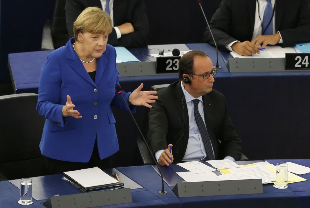 Hollande and Merkel under attack