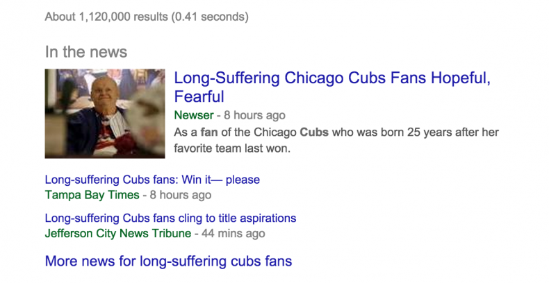 Long-Suffering Cubs Long-Suffering Cubs