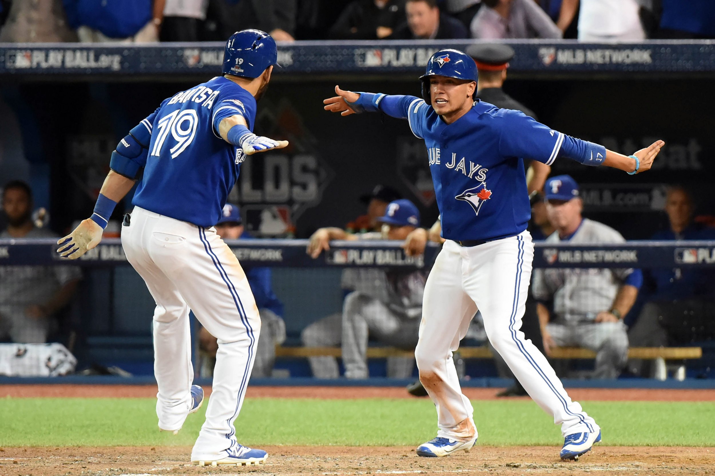 Bautista's bat flip right at home this postseason