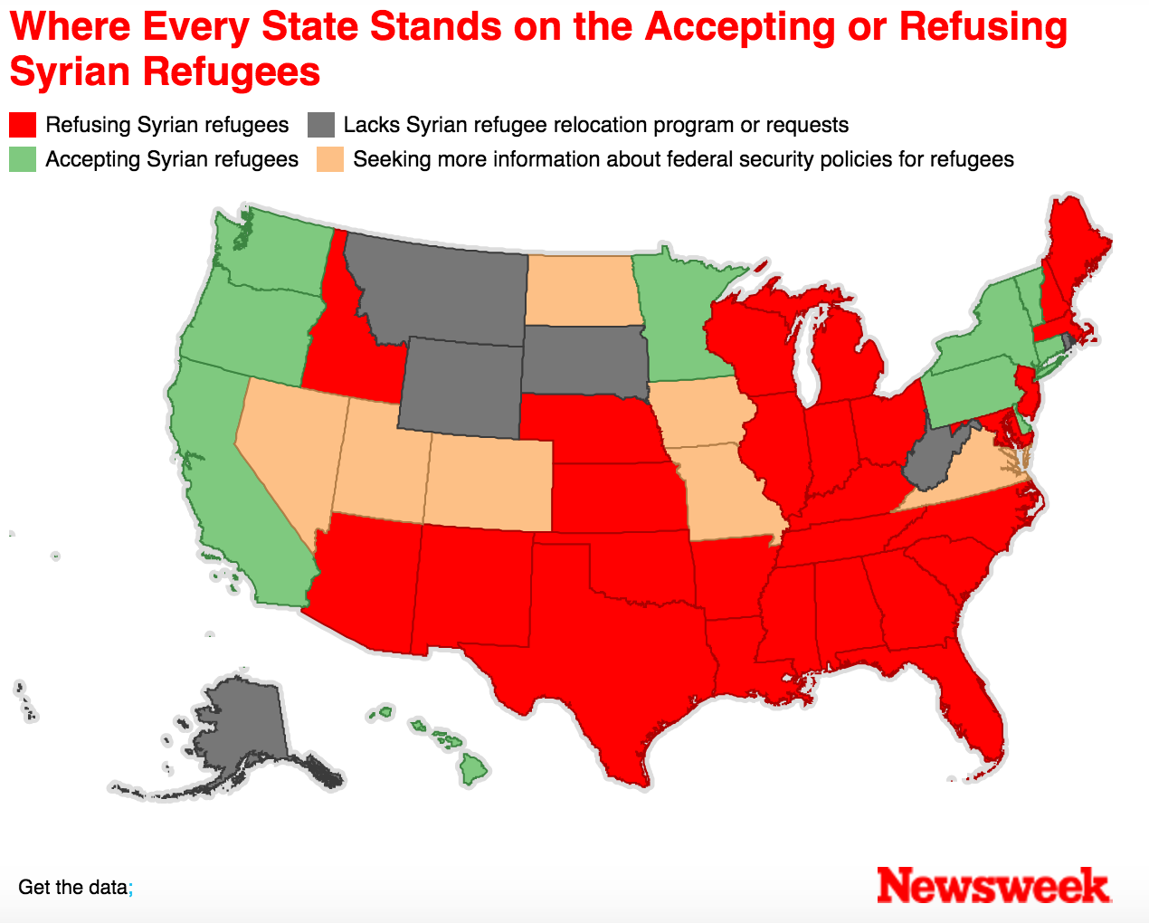 Syrian Refugees In Usa Map Map Of Interstate 0501