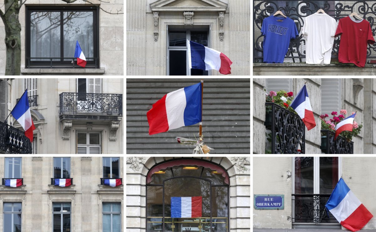 Selection of french flags
