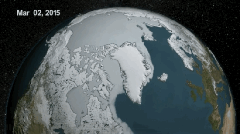 Sea ice extent animation gif NOAA