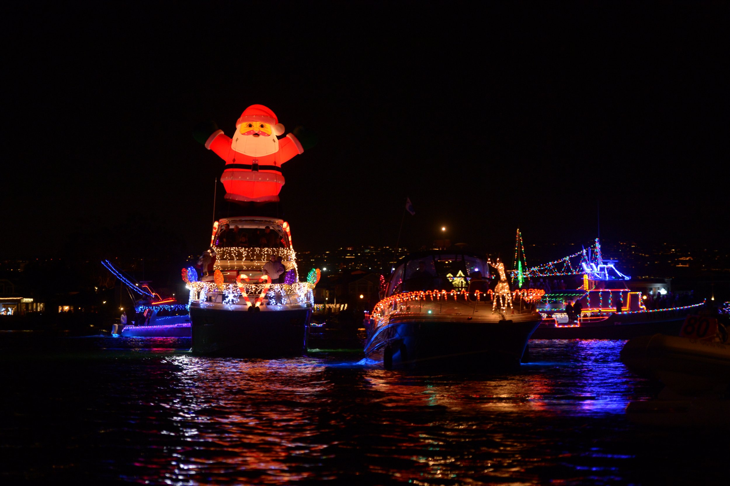 Lighted Boat Parade Newport Oregon 2024 - Lark Devinne