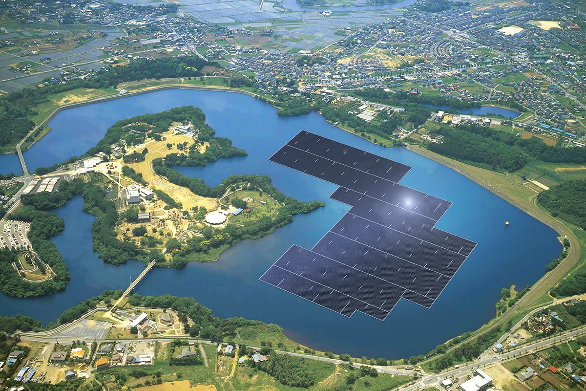 solar power plant floating renewable energy