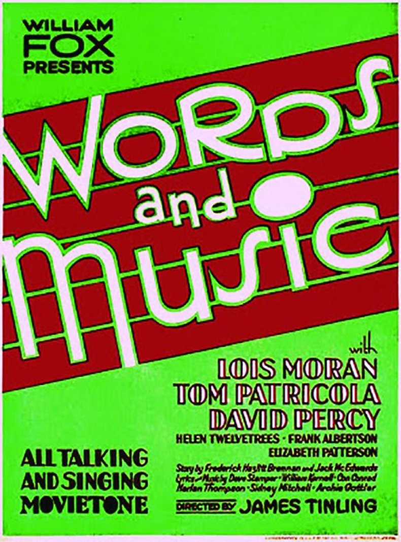 Words & Music - Window Card
