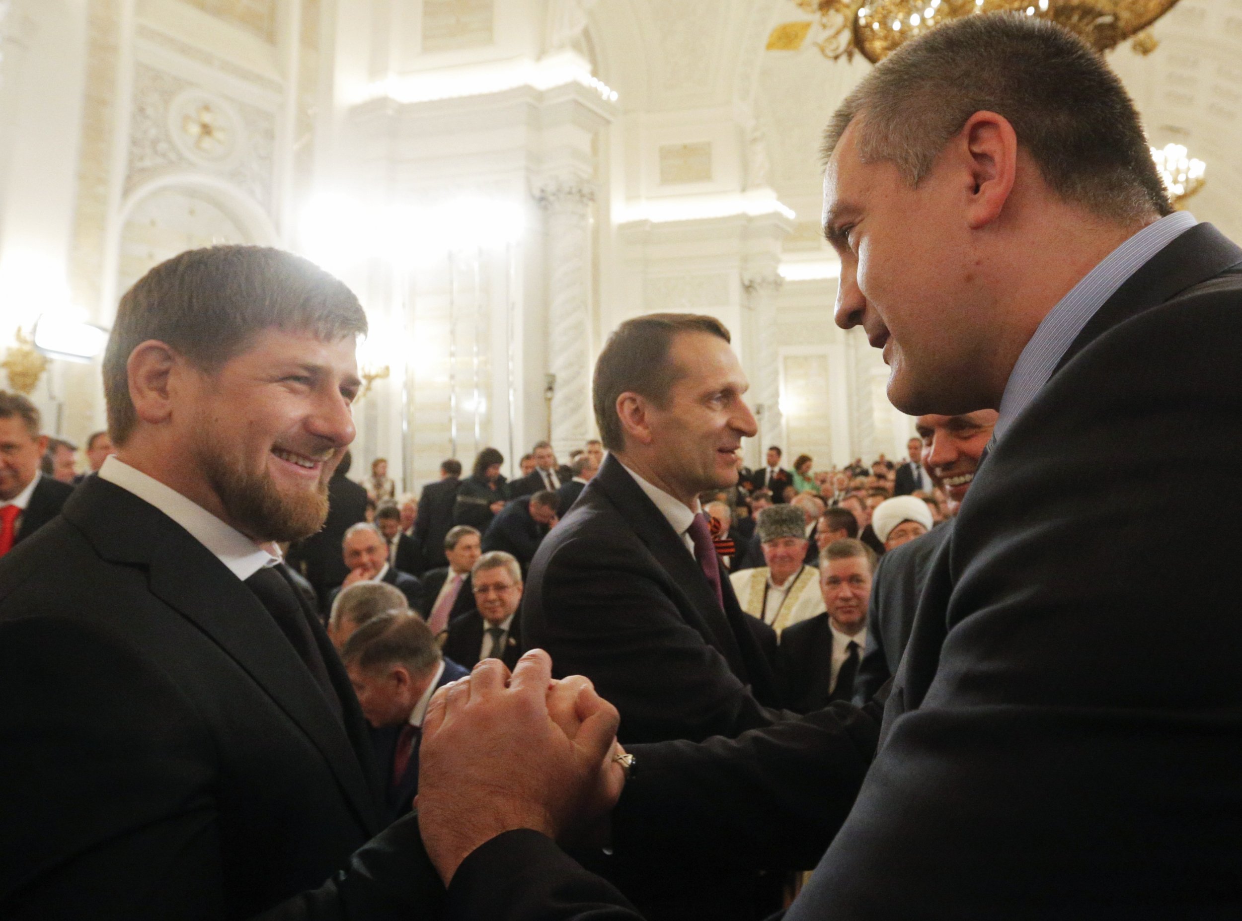 Ramzan Kadyrov Greets Crimean PM