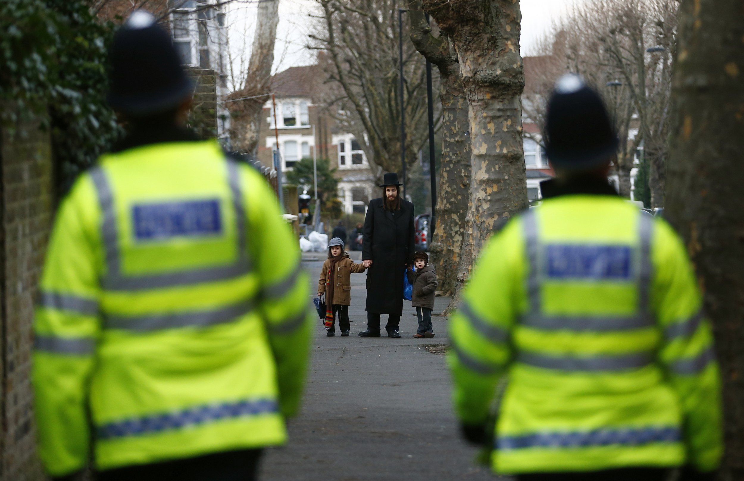 A member of the Jewish community in north London