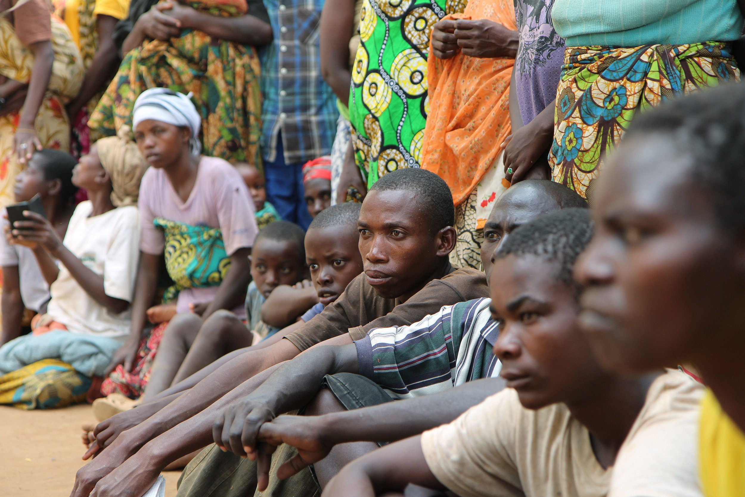 Burundian refugees in Rwanda.