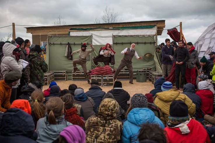 Hamlet performed in Calais Jungle Hamlet performed in Calais Jungle