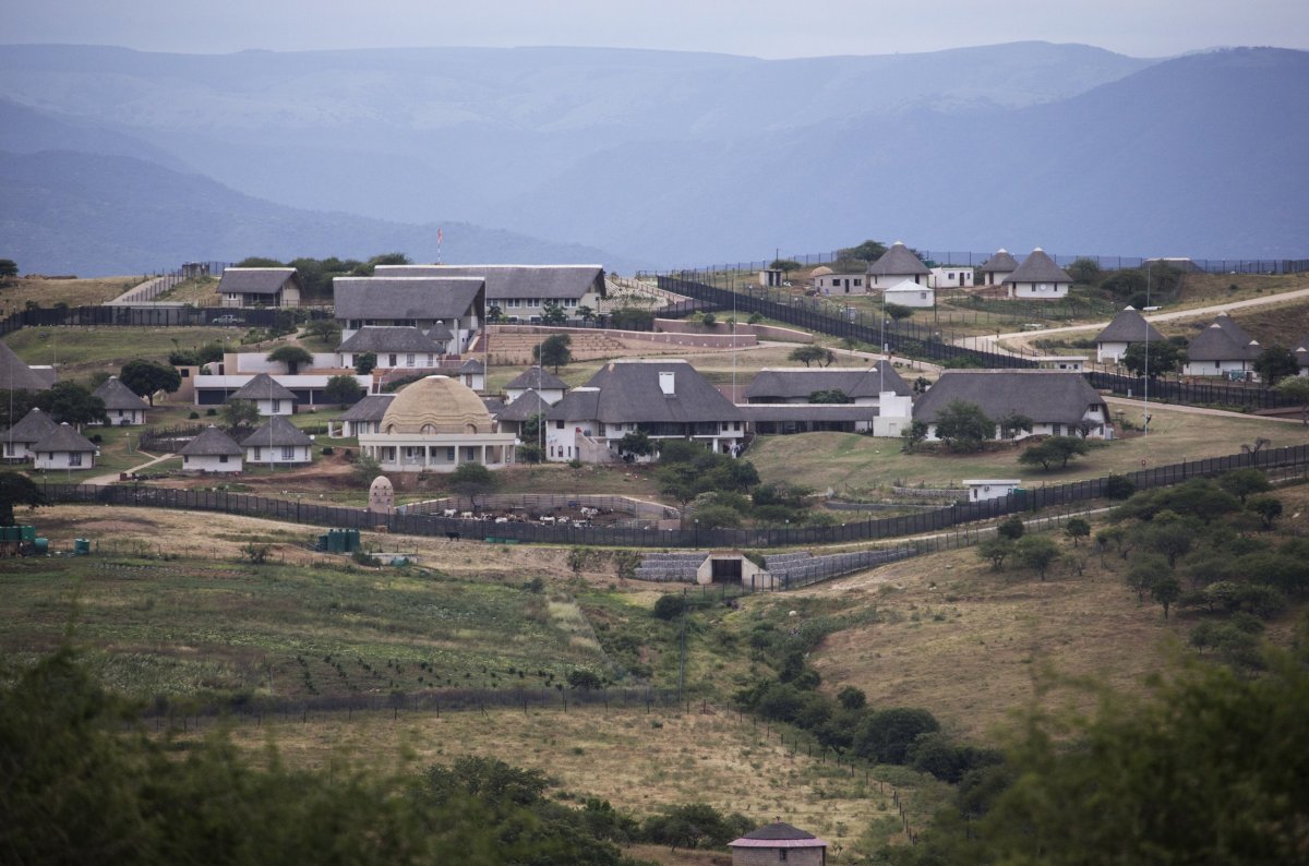 The Nkandla homestead owned by Jacob Zuma.