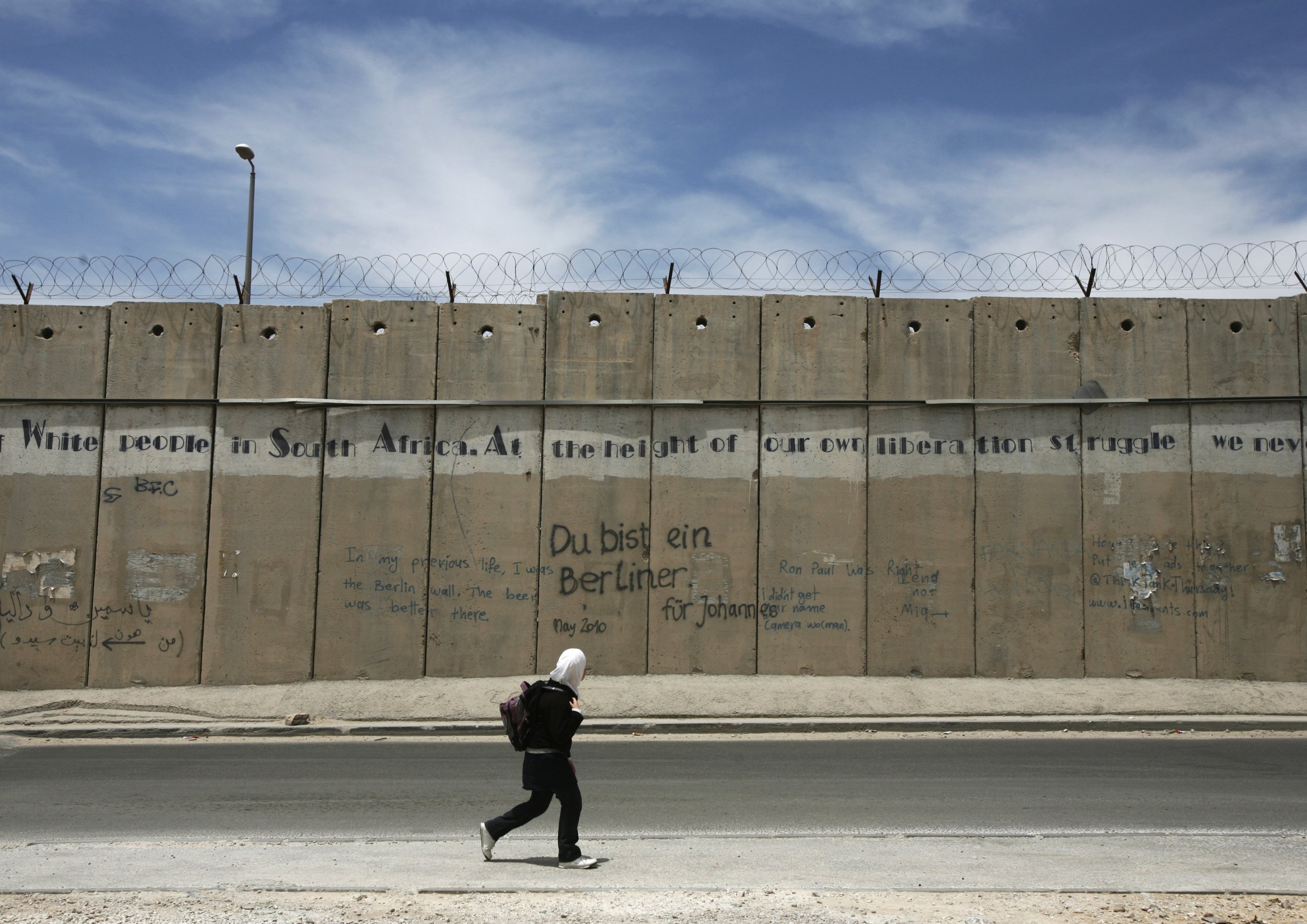 Wall Israel Palestinians Lebanon Syria West Bank Netanyahu