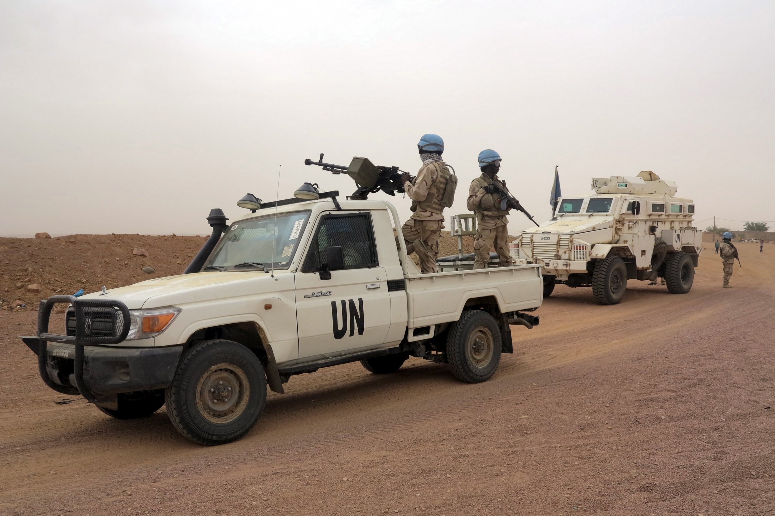 United Nations peacekeepers in Kidal, Mali.