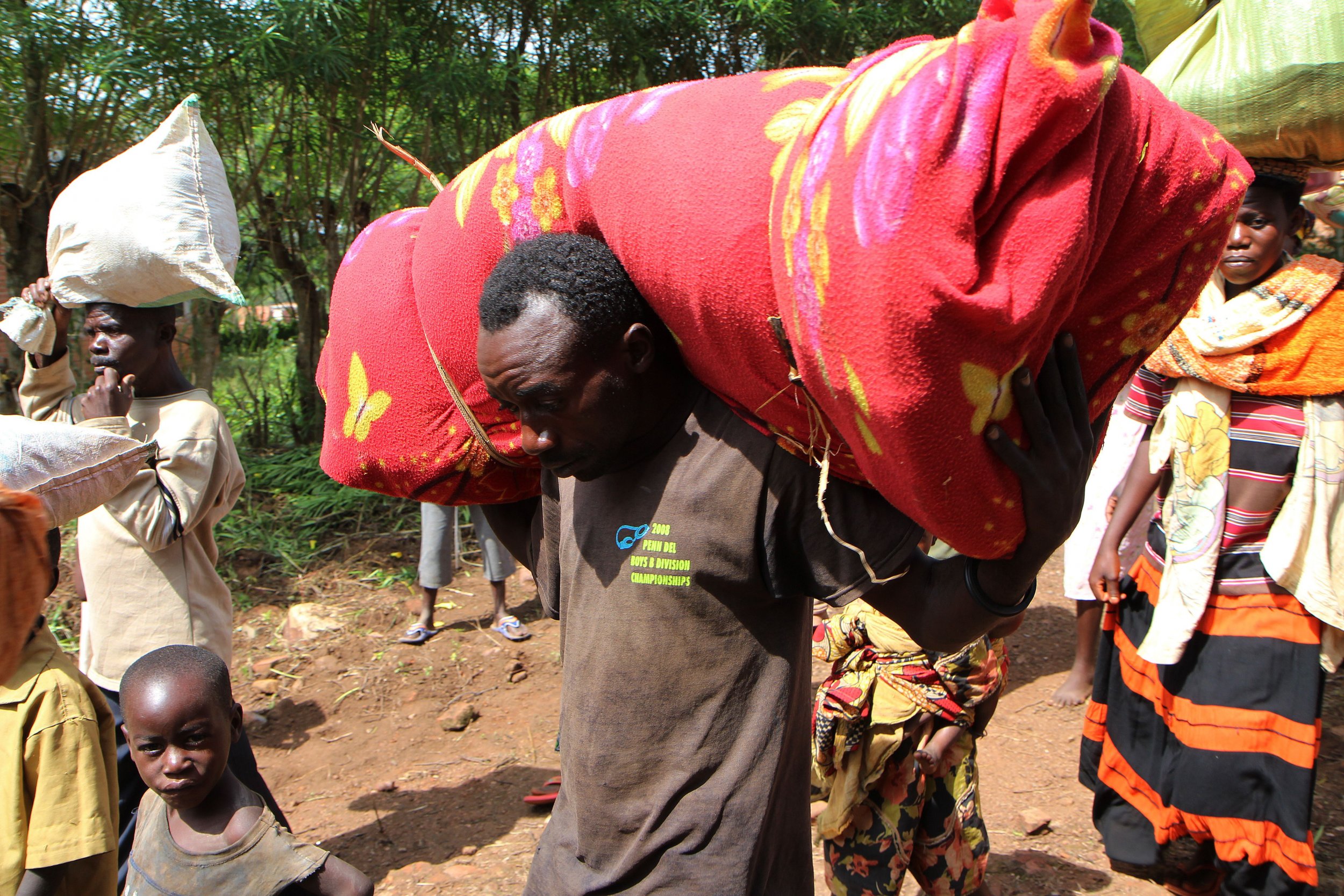 Burundian refugees in Rwanda.