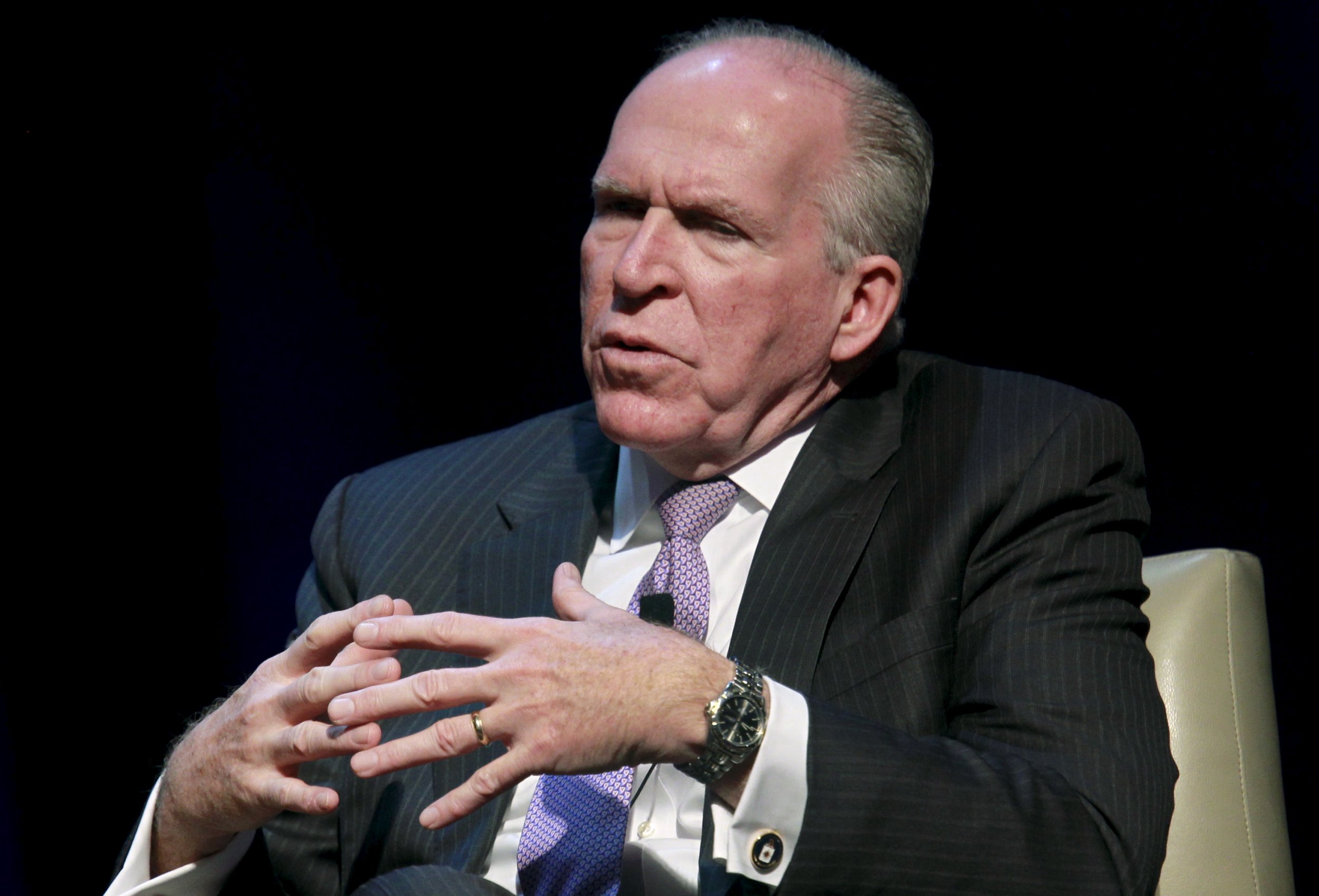 John Brennan speaks at a conference