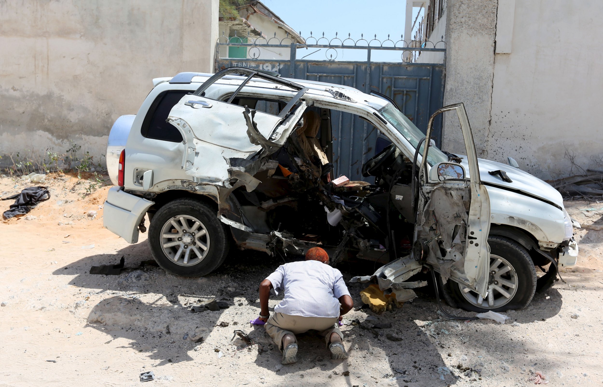 Al-Shabab claim responsibility for the car bomb that killed Muhayadin Mohamed.