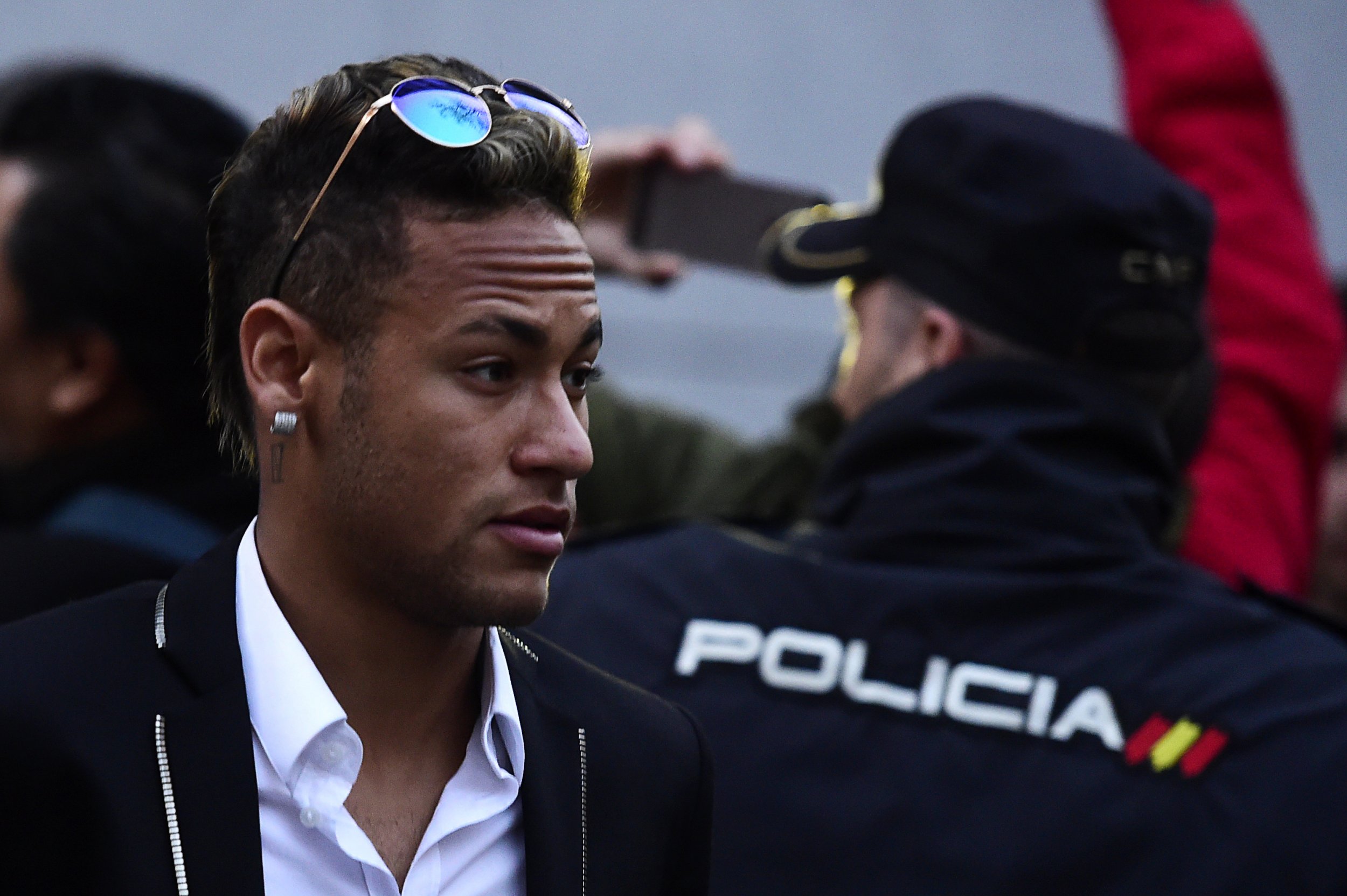 Barcelona's Brazilian star Neymar in Madrid in February.