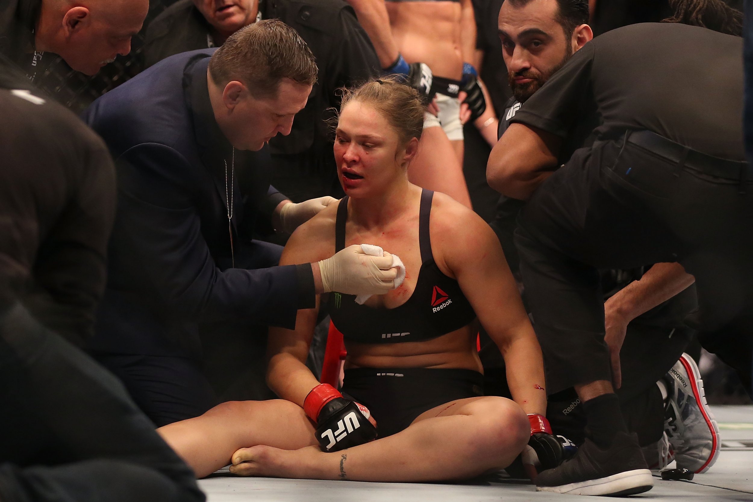 Ronda Rousey was knocked out by Holly Holm in November.