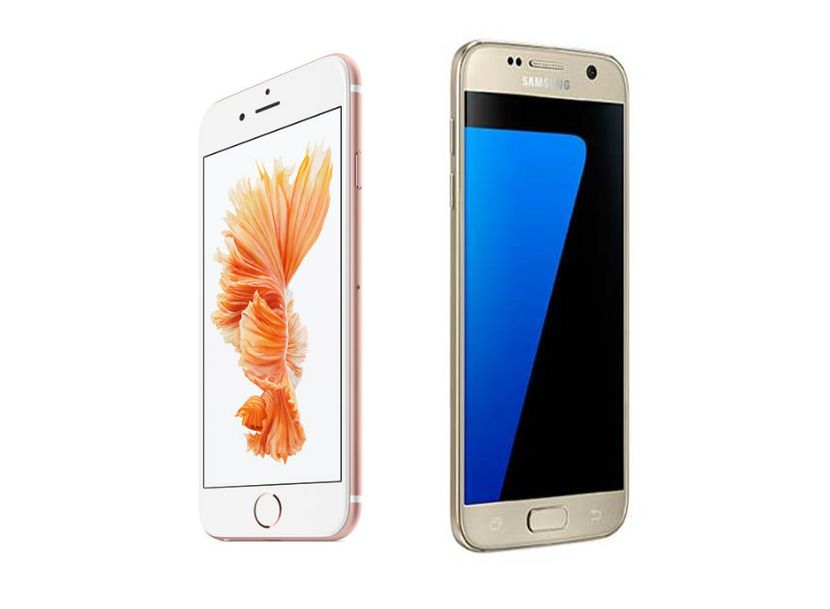 samsung galaxy s7 vs iphone 6s comparison