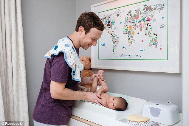 Mark Zuckerberg changes nappy