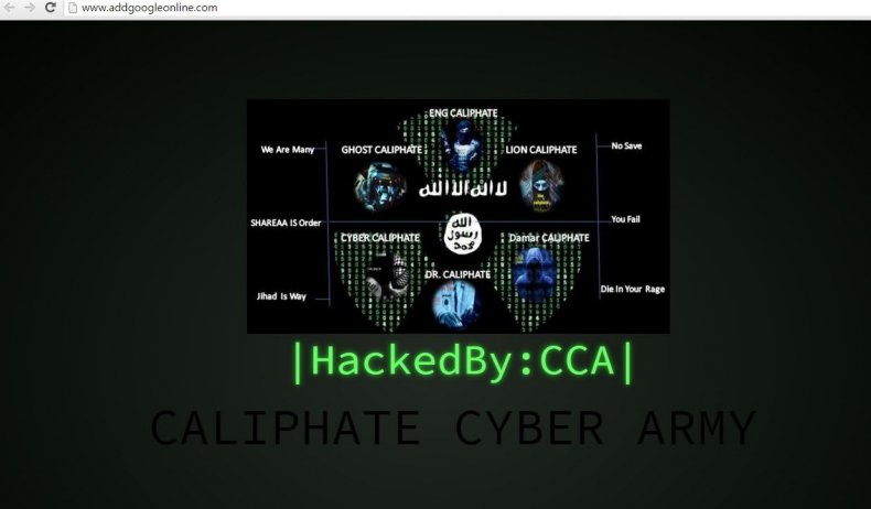isis hackers google hacked cca caliphate cyber army