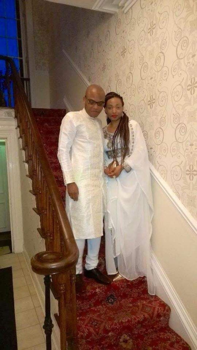 Nnamdi Kanu and his wife Uchechi Okwu-Kanu.