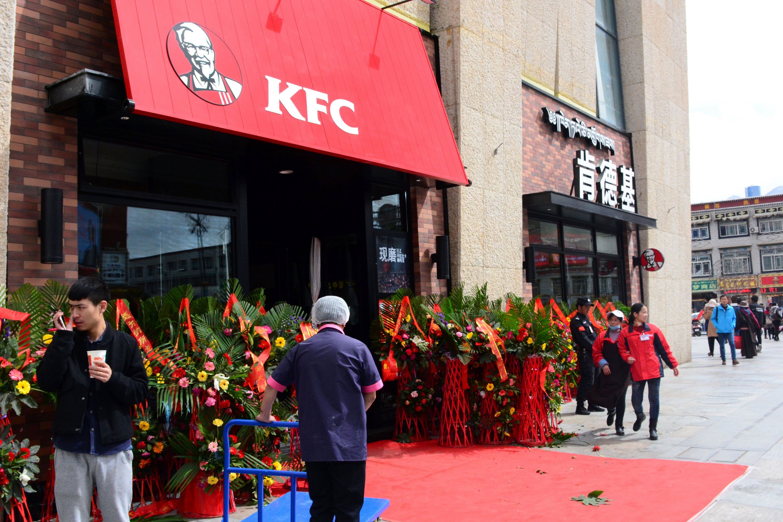 A KFC branch in Lhasa, Tibet.