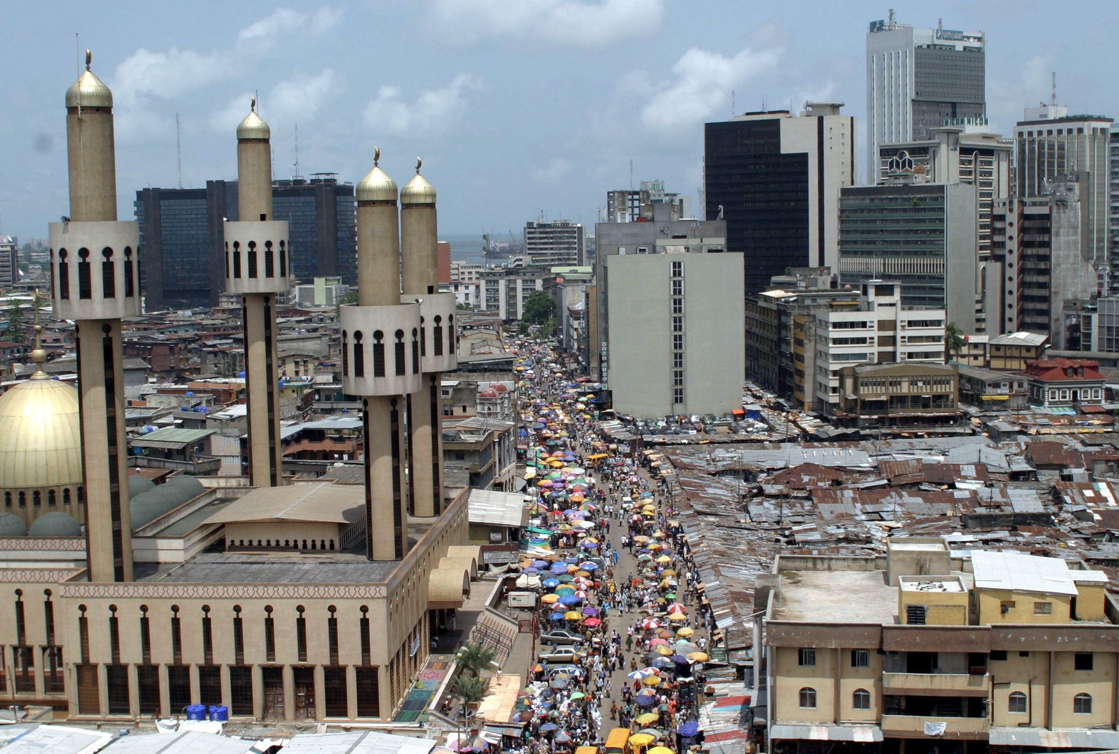 A busy Lagos street.