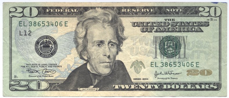 Us Dollar Bill Andrew Jackson Donald Trump