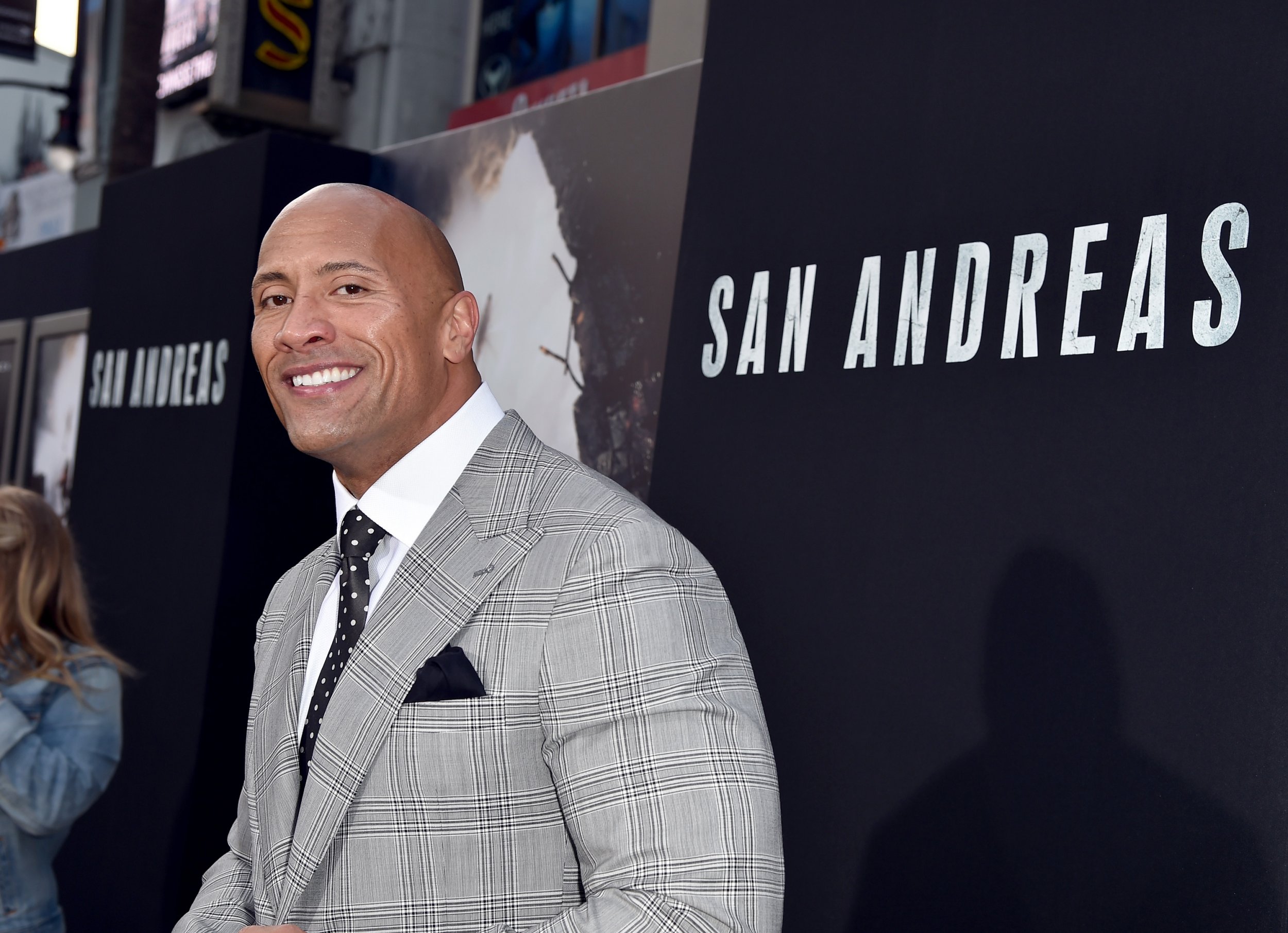 Dwayne Johnson at San Andreas premiere