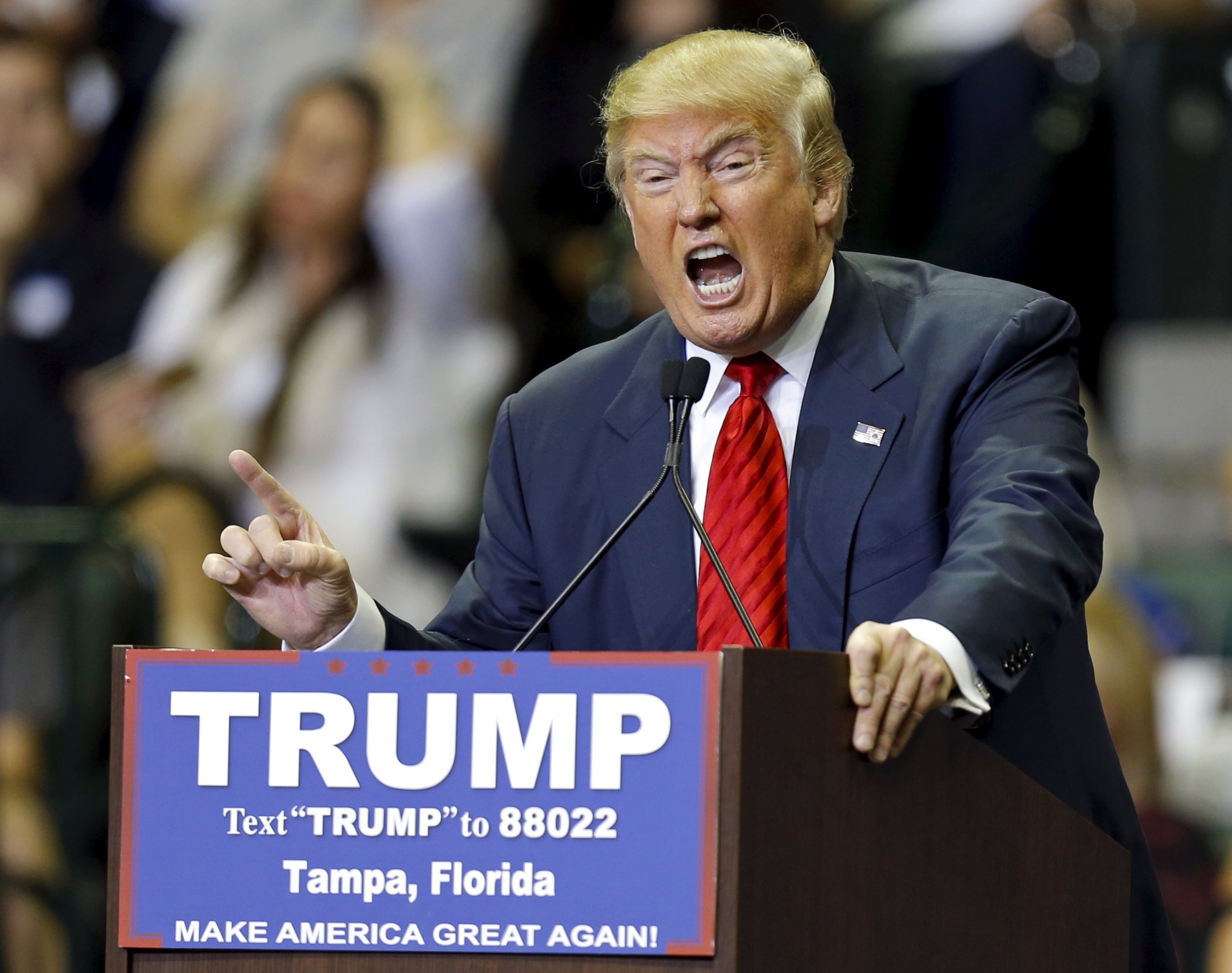 Donald Trump speaks at Florida rally